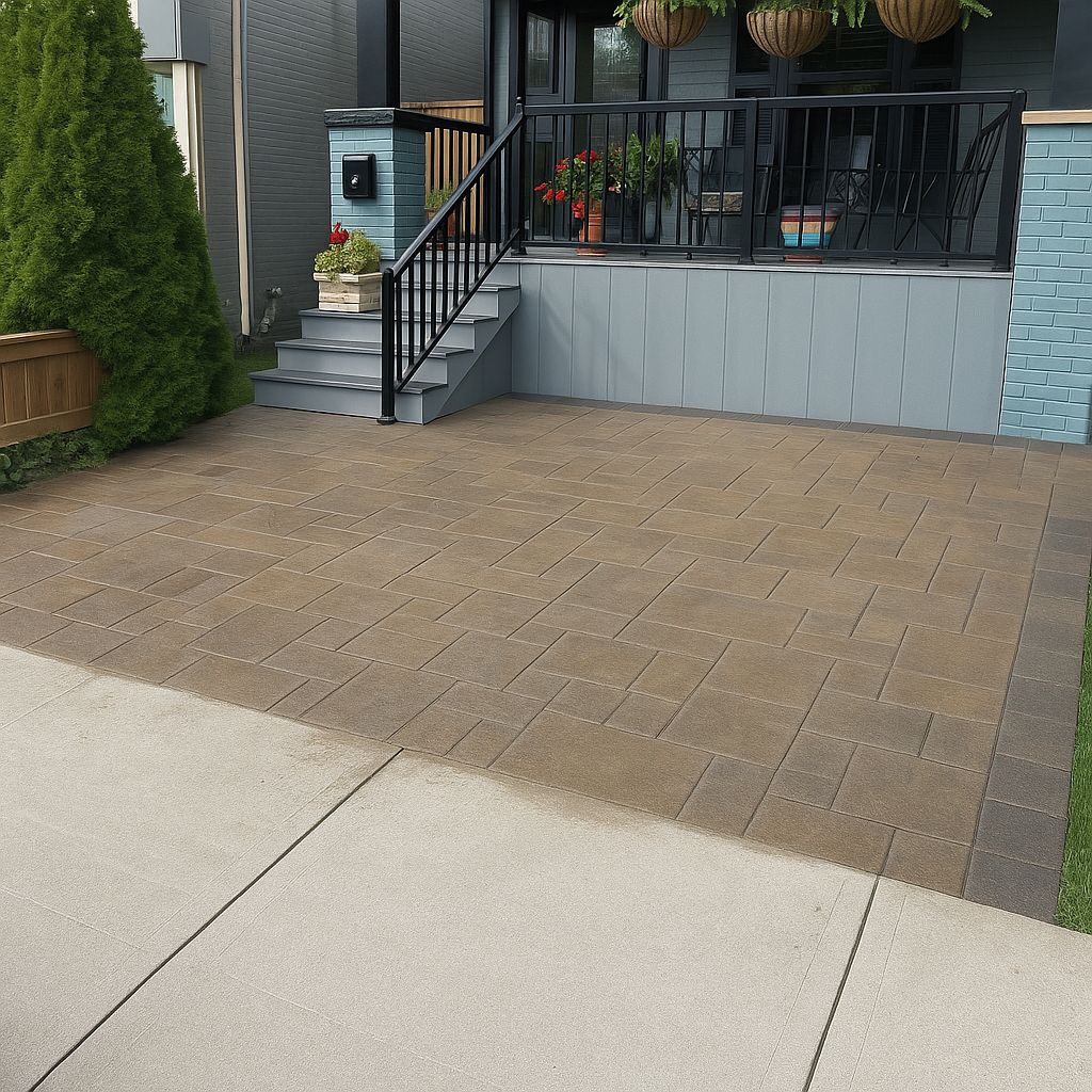 Professionally installed interlock patio in Paris, Ontario